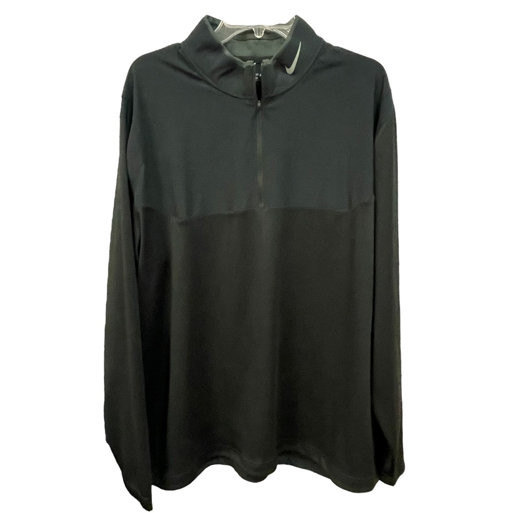 Nike Golf Tour Performance‎ XXL Black Dri-FIT Pullover Long Sleeve Shirt